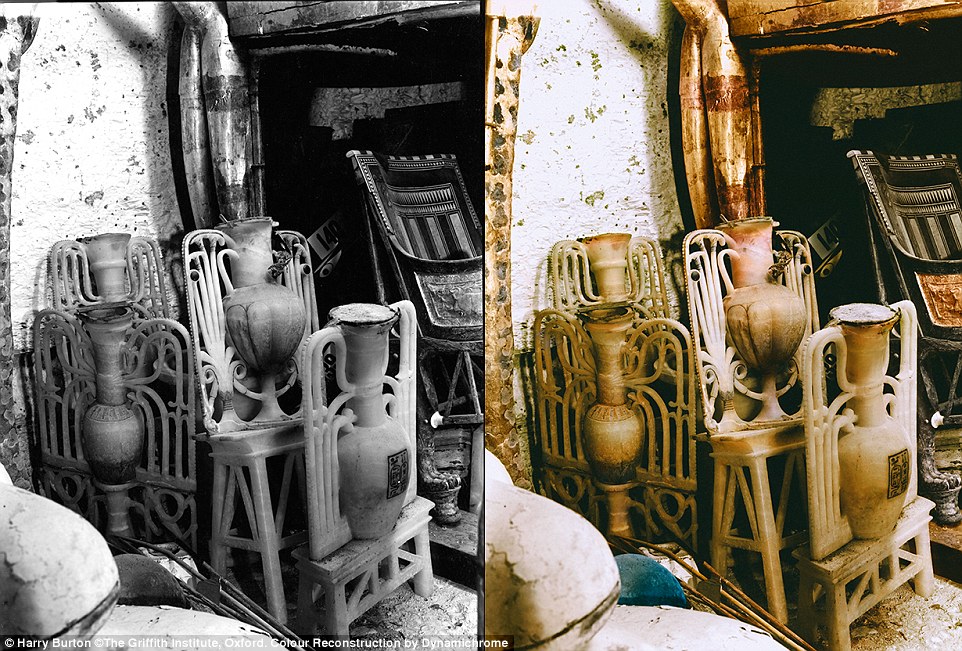 المقتنيات المكتشفة داخل مقبرة توت عنخ آمون