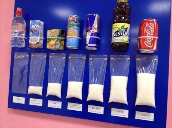 نسبة السكر في المشروبات